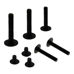 PWM新款欧帝利圆形黑色十字槽电脑机箱螺丝盘头带垫机钉M2M3M4M5