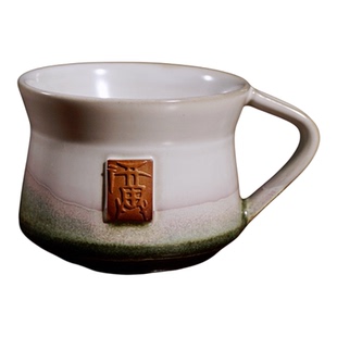 孔家钧窑【福杯】钧瓷牛奶咖啡杯办公主人杯送礼茶具礼盒装品茗杯