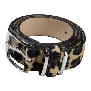 馨帮帮文艺复古百搭可调节针扣腰带配裙子学生时尚休闲豹纹皮带女