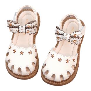 女童凉鞋夏款包头女宝宝软底洋气公主鞋小女孩中大童单鞋2024新款