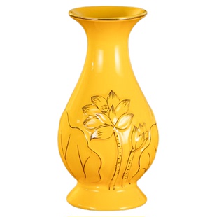 陶瓷供佛花瓶供奉观音玉净瓶佛前菩萨净水瓶佛堂插花瓶插花瓶贡瓶