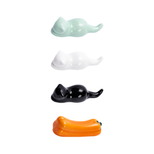 适意灵生陶瓷毛笔笔搁笔山笔架置笔可爱简约中国风书法绘画文房四宝书法用品多功能创意文艺桌面小摆件