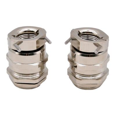 双锁紧格兰头铜镀镍电缆接头