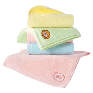 洁玉卡通贴布绣纯棉宠物王国儿童毛巾 弱捻纱触感柔滑吸水J2042T