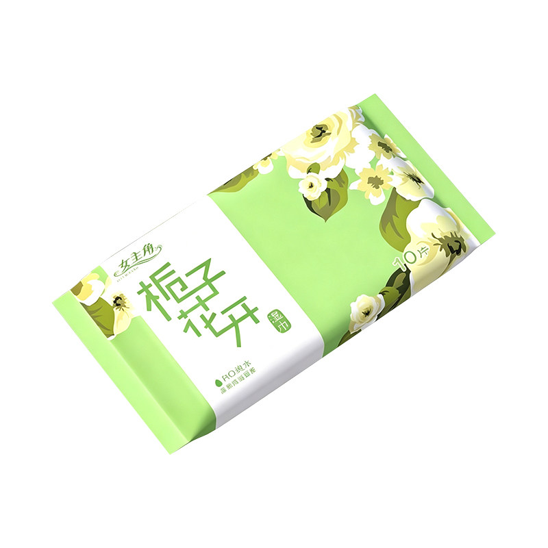 女主角栀子花香湿巾独立小包装高性价比家用外出上班族专用便携装