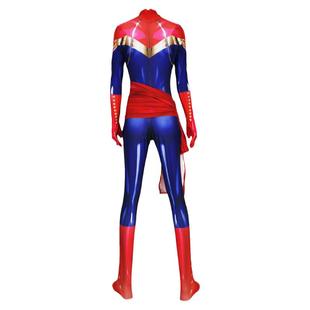 成人儿童女漫威Captain Marvel Cosplay 惊奇队长扮演连体紧身衣