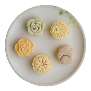 50g 小章鱼食验室线上课中秋节广式咖椰奶酪绿豆糕冰皮月饼模包邮