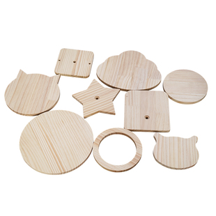 猫爬架配件diy手工材料松木板实木定制加工雕刻木隔板异形木板