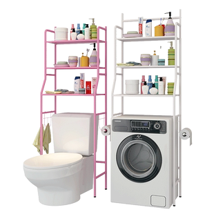 卫生间浴室置物架落地壁挂厕所洗澡洗手间脸盆架洗衣机马桶收纳架