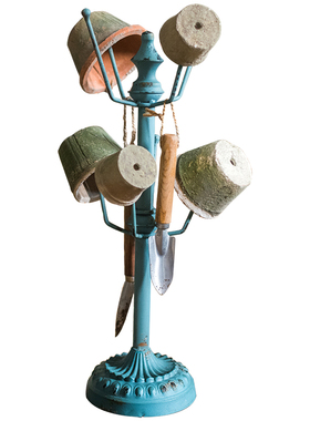 掬涵复古做旧风拖架杂货装饰摆件