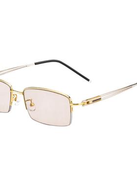 时尚水晶墨镜水晶石男超轻防晒