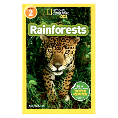 英文原版绘本National Geographic Kids Level2:Rainforests 国家地理分级阅读 热带雨林 少儿英语启蒙绘本 生态系统科普百科读物