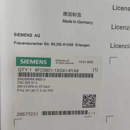 询-6FC58511XG411YA0CF卡