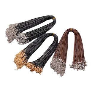 韩国蜡绳线吊坠diy项链皮蜡绳挂件材料翡翠挂绳饰品配件手工串珠