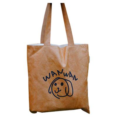 WAN杜邦系列·双面环保帆布包防水单肩包学生通勤手提书包购物包