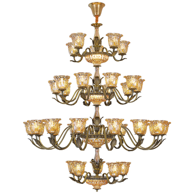 全铜美式复古客厅吊灯