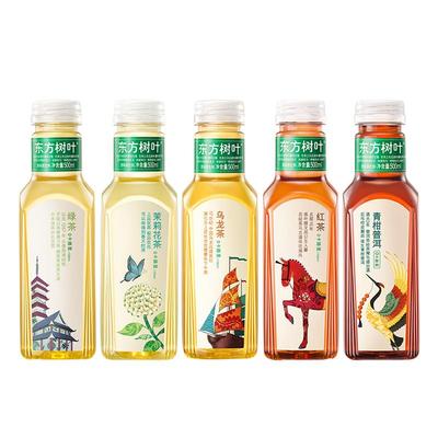农夫山泉东方树叶茉莉花茶900ml毫升无糖0糖黑乌龙茶青柑普洱饮料
