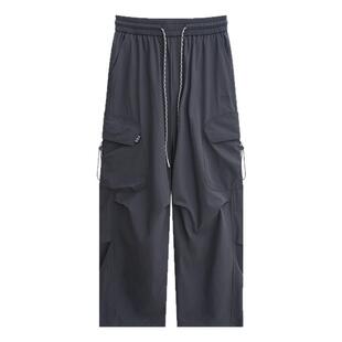 HEA 醒狮休闲百搭宽松舒适透气通勤情侣同款直筒长裤