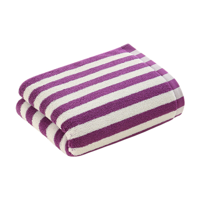 条纹毛巾纯棉洗澡男女吸水面巾
