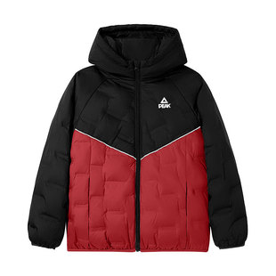 匹克童装女童羽绒服儿童白鸭绒冬装2025冬季新款女孩红色过年衣服