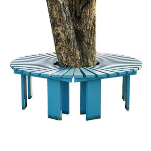 户外防腐木公园椅围树凳室外树池休闲座椅庭院花园圆形长椅子坐凳