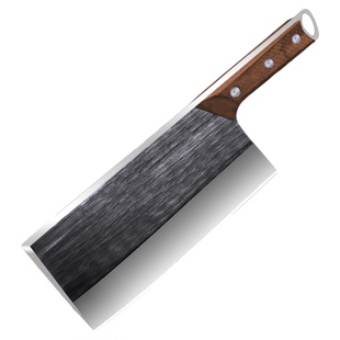 龙泉锻打厨房斩切两用刀家用高锰钢菜刀切片刀多功能锋利砍骨刀具