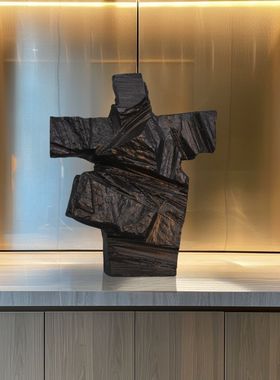 客厅办公室中式摆设家居抽象人物雕塑侘寂风摆件房间软装装饰布置