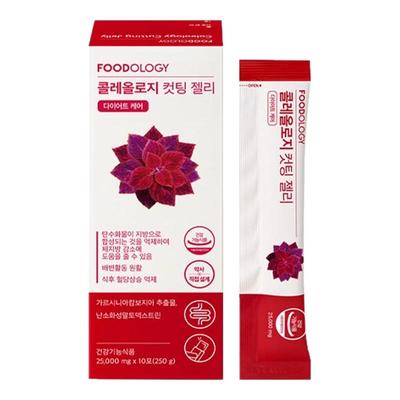 现货 韩国原装FOODOLOGY毛喉鞘蕊花石榴味果冻条10条