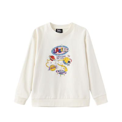 nbakids童装秋冬男女童休闲T恤长袖儿童卫衣球队印花K233TS805P