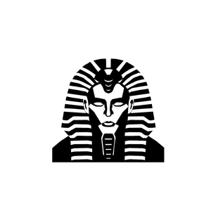 TLP镂空车贴 古埃及法老木乃伊头像狮身人面像金字塔 防水贴纸