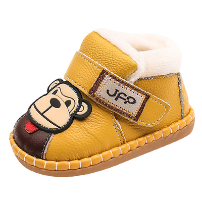 宝宝棉鞋加绒加厚男女婴儿学步鞋