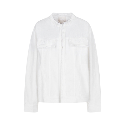 LESS全棉精纺小香风牛仔夹克外套