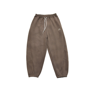 胖男童加绒裤子秋冬中大童加肥加大直筒裤青少年加厚一体绒运动裤