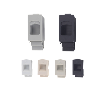 DK725-3B塑料弹簧搭扣手MS735按压侧门锁米黄灰白色暗装ABS扣手