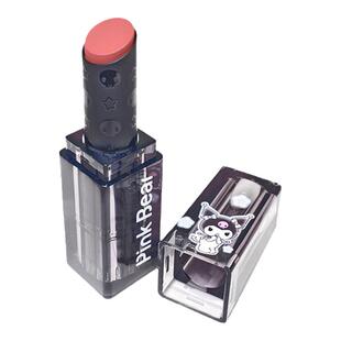 皮可熊库洛米礼盒pinkbear镜子联名口红化妆品美乐蒂限定唇釉唇泥