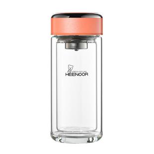 希诺玻璃杯双层女士高颜值杯子迷你小水杯旗舰店官方正品新款茶杯