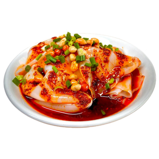 正宗凉米皮贵州特产 遵义红油素剪粉卷粉凉拌小吃开袋即食送调料