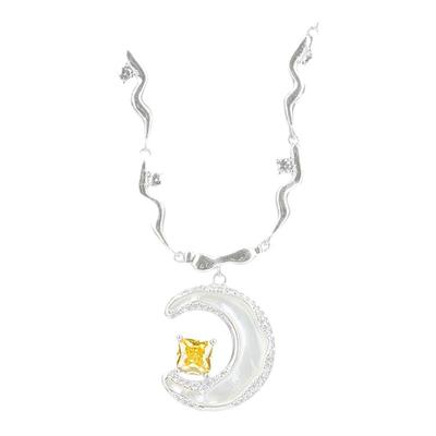 PARANOIDPUPPY天然贝壳纯银月亮