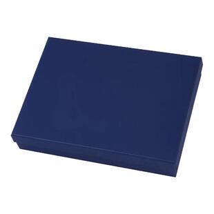 礼盒空盒衬衫围巾相册包装盒方形蓝色商务礼物盒简约围巾包装盒大
