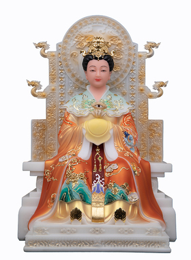 三霄娘娘神像汉白玉家用供奉