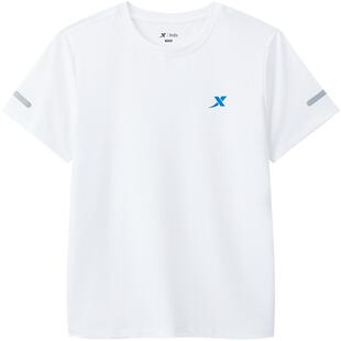 特步童装儿童短袖t恤2025夏季新款中大童速干上衣运动衫男童夏装