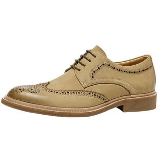 【商场同款】BeauToday布洛克正装皮鞋德比鞋男真皮伴郎皮鞋婚鞋