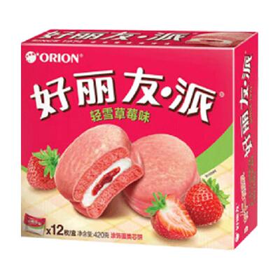 好丽友派清新草莓夹心420g