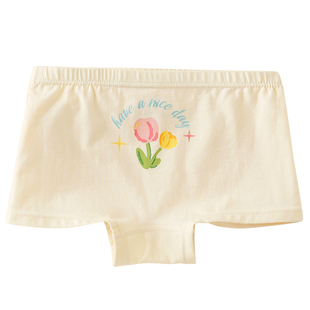 女童内裤全棉a类儿童中大童纯棉四角短裤小女孩成长期底裤不夹pp