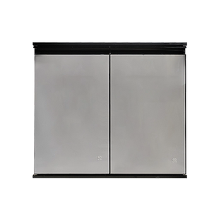 带框橱柜门定制铝合金钢化玻璃晶钢门板厨房瓷砖灶台面板定做自装