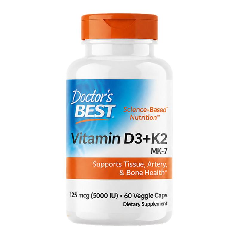 维生素d3k2成人补钙mk7型金达威Doctor'sBest官方旗舰店
