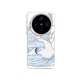 适用vivox300pro镭射手机壳vivox200mini浅蓝蕾姆x100s动漫ultra可爱x90二次元80新款70高级感60男生防摔保护