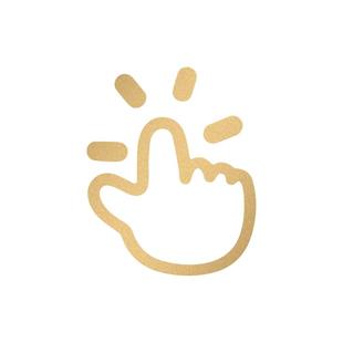 手指开关提示贴纸隐形柜门拉手轻按夜光镭射反光指示标志标识贴