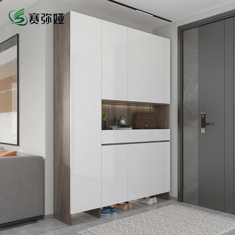 多功能进门厅柜烤漆玄关柜鞋柜一体客厅简约现代屏风隔断装饰柜
