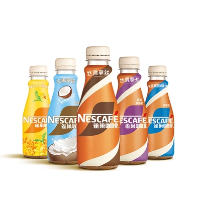 雀巢咖啡瓶装丝滑拿铁268ml*3瓶